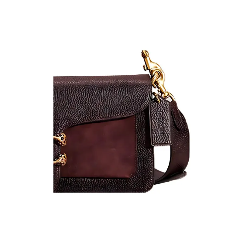 COACH Tabby Polished Grain Leather With Refined Calfskin And Suede Handbag, Shoulder Bag Medium Size Women's-2