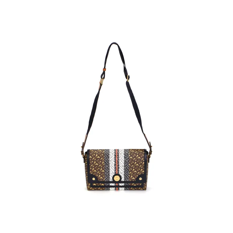 Burberry Cotton Messenger Bag Shoulder Bag Clutch Regular Women's Brown-0