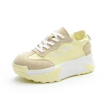 Ruomini Anti Slip And Wear Resistant Lightweight Height Increasing Low Top Casual Shoes Women's