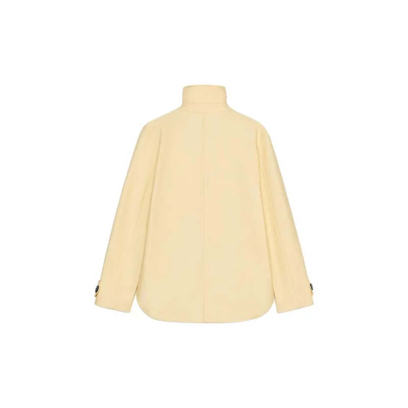 ZARA ZW Series Jackets Coats Women's Light Yellow-1
