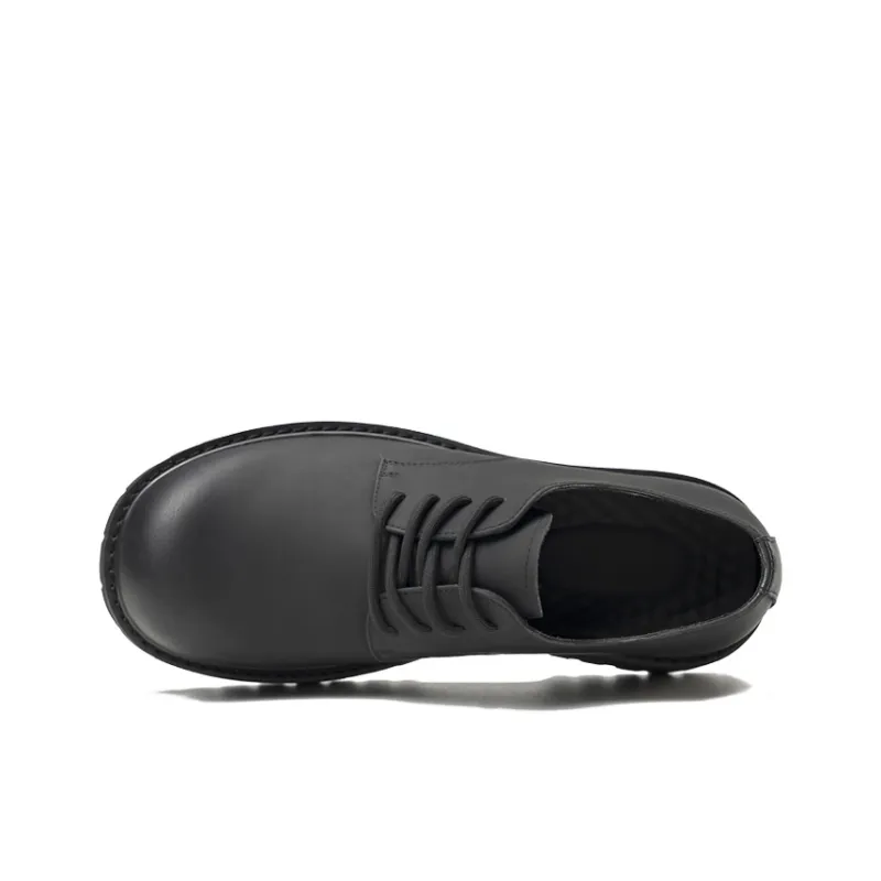 EBLIS HUNGI Derby Casual Shoes Men's Black Height Increasing-2