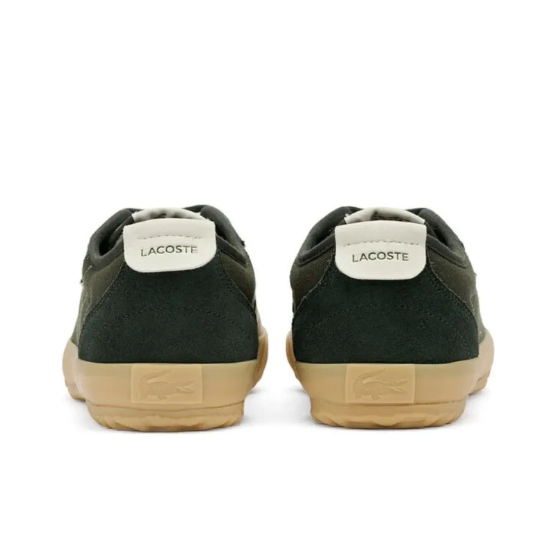 LACOSTE Low-Top Canvas Shoes Men's Black-3
