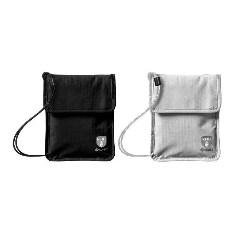 COTECi Polyester Passport Holder Small Size Unisex Black/Gray-2