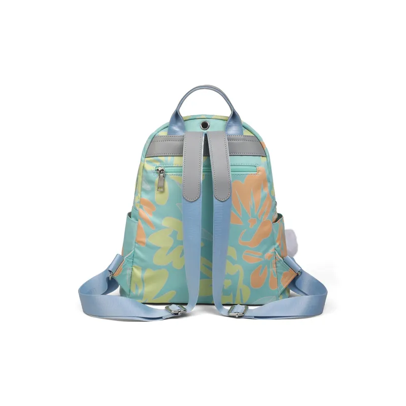 COMELY Fabric Backpack Regular Women's Floral Green-3