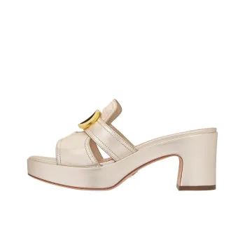 DIOR 30 Montaigne Slide Slippers 7cm Women's Gold