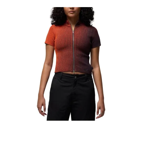 JORDAN Air JORDAN Women's Full Zip Knit Top
