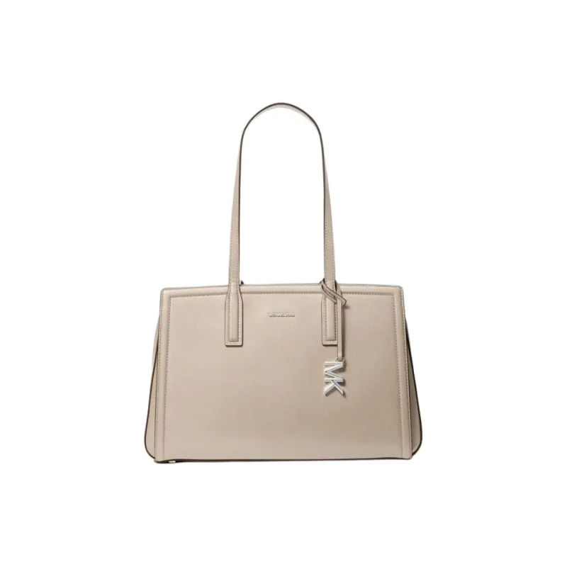 MICHAEL KORS Cow Leather Tote Bag, Shopping Bag, Shoulder Bag Medium Size Women's Light Sand-0