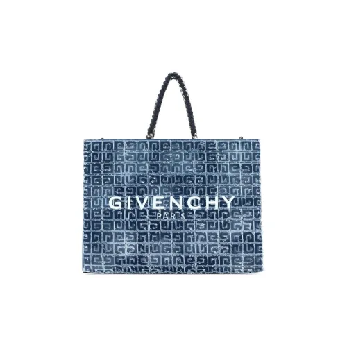 GIVENCHY Denim Tote Bag Shopping Bag Shoulder Bag Handbag Medium Size Men's Two-Tone