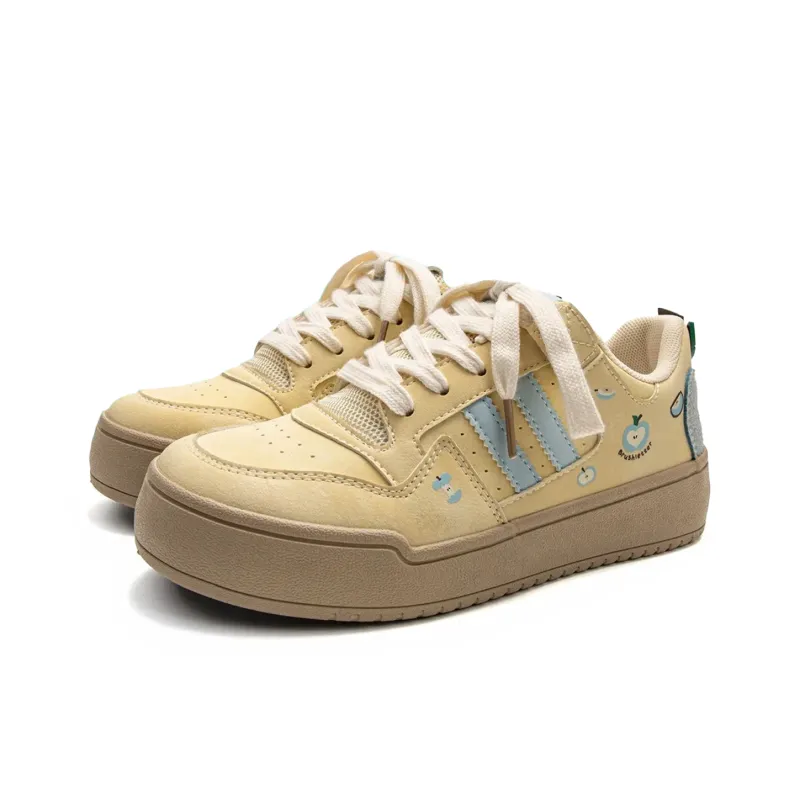 FULLXUAN Classic And Versatile Cute Low Top Skateboard Shoes Women's-7