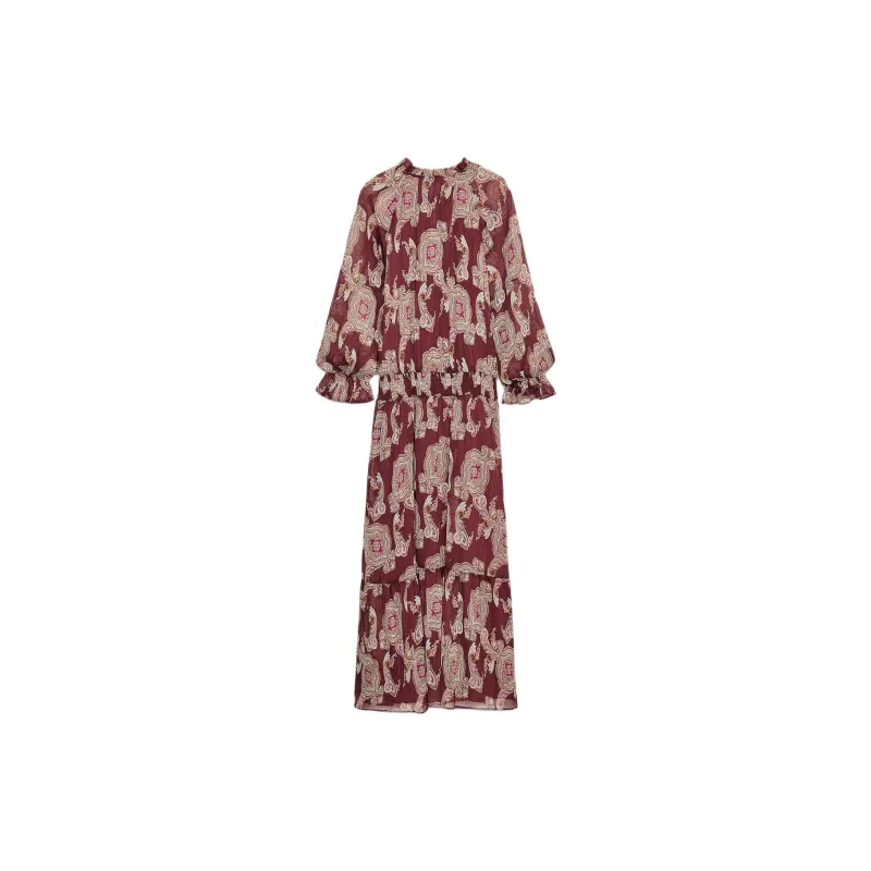 ZARA Long Sleeved Dress Women's Multicolor-1