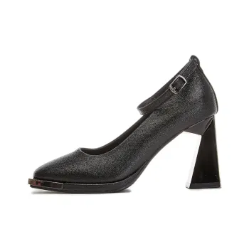 POOQ Chunky Heel High Heels 8.5CM Women's