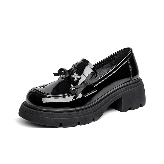 FIVE PLUS Loafers Women's Black-1