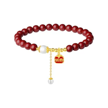 Gramda Reconstructed Cinnabar Bracelets Women's