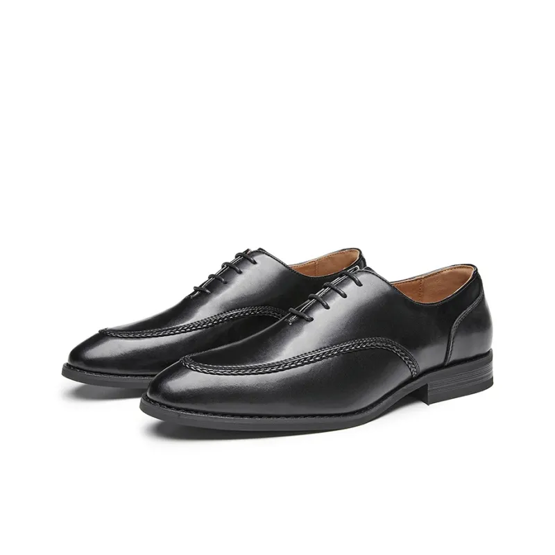 Kaltendin Cow Leather Commute Vintage Elegant Minimalist Style Comfortable Dress Shoes Men's-3