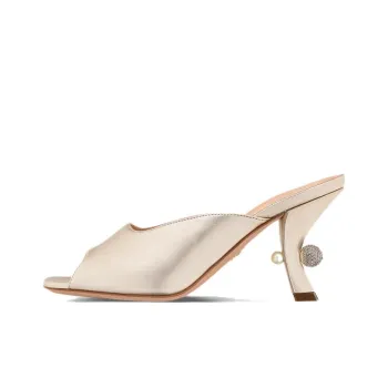 DIOR Tribales Slide Slippers 8cm Women's Gold