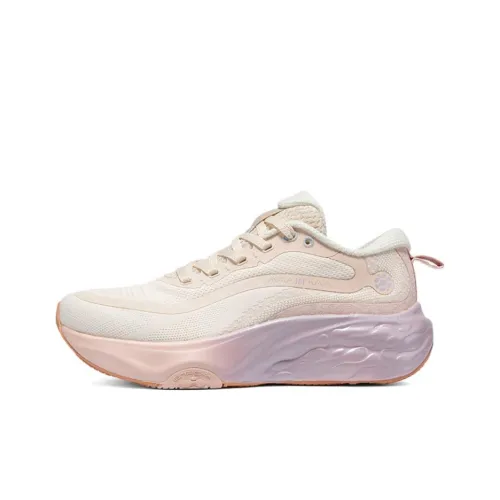 361° Slip Resistant Rebound Breathable Low Top Sprint Running Shoes Women's Pink Purple