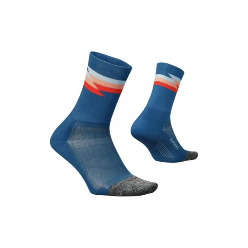 FEETURES Mid Calf Socks Unisex 1 Pack Blue-1