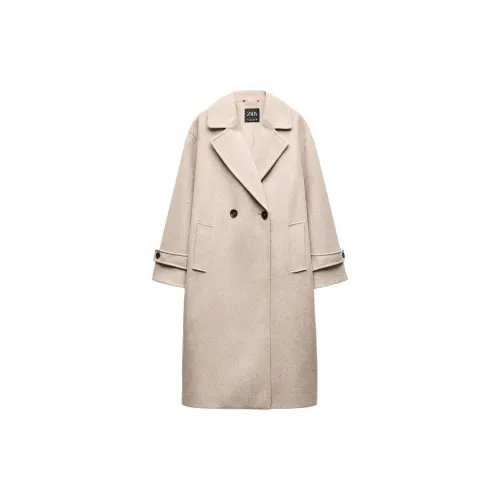 ZARA Valentine's Day Collection Coats Women's Beige