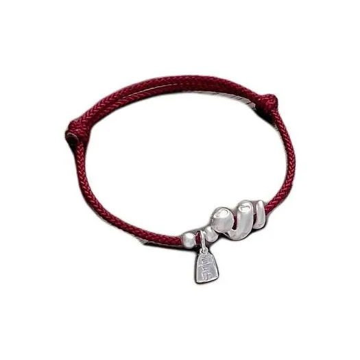 AITAO Foot Silver Bracelet 999 Fine Silver Unisex-0