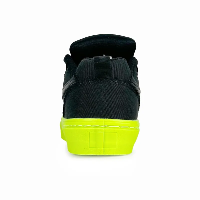 Rongchuan Low-Top Skateboard Shoes Unisex Black Green-2