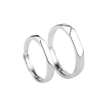 GUDUD 999 Fine Silver Rings Unisex