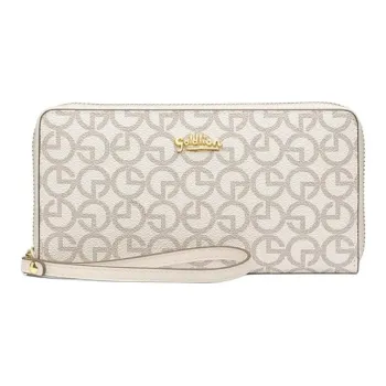 GOLDLION PVC Clutch Trumpets Women's Ecru/Coffee