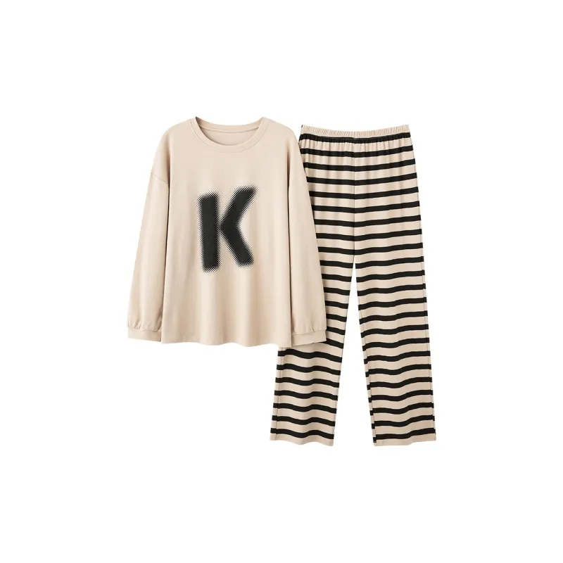 MADALLO Pajama Set Women's Tea Brown-0