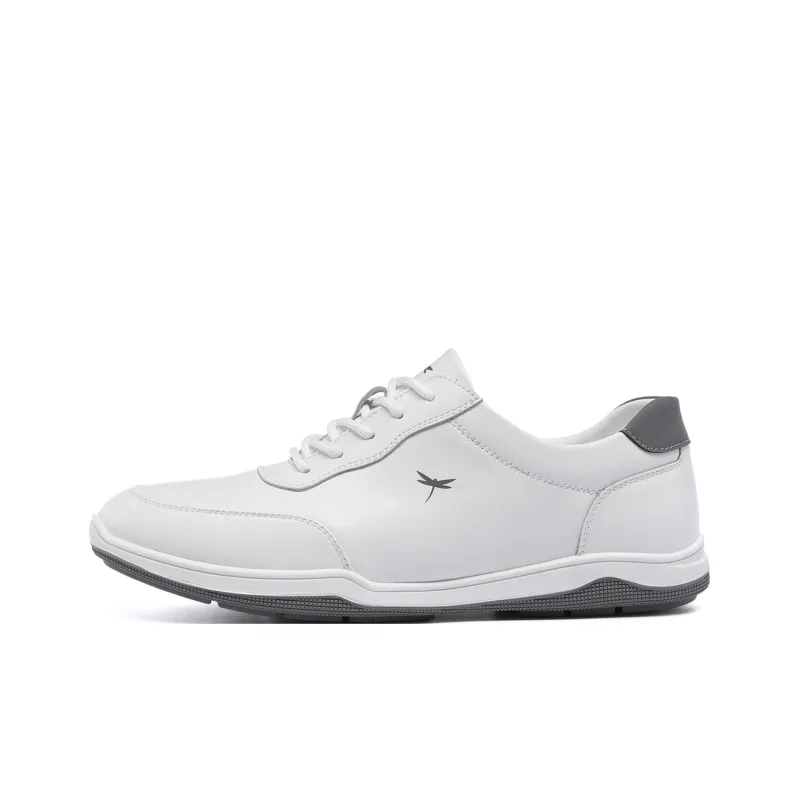 RED DRAGONFLY Leather Sports Shoes Wear resistant And Lightweight Low Top Casual Leather Travel Shoes-5