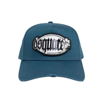 DSQUARED 2 Logo Patch Distressed Baseball Cap