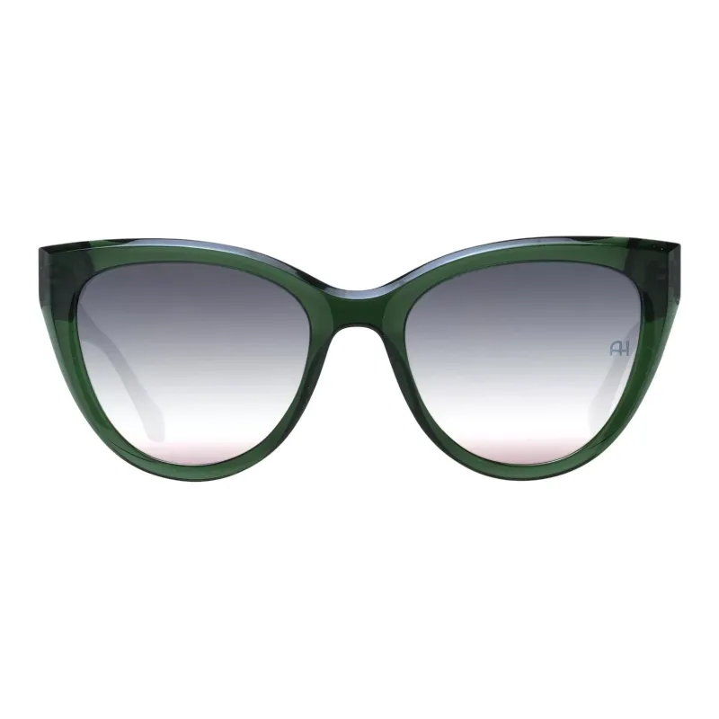 Ana Hickmann Acetate Plastic Cat Eye Sunglasses Women's Green-1