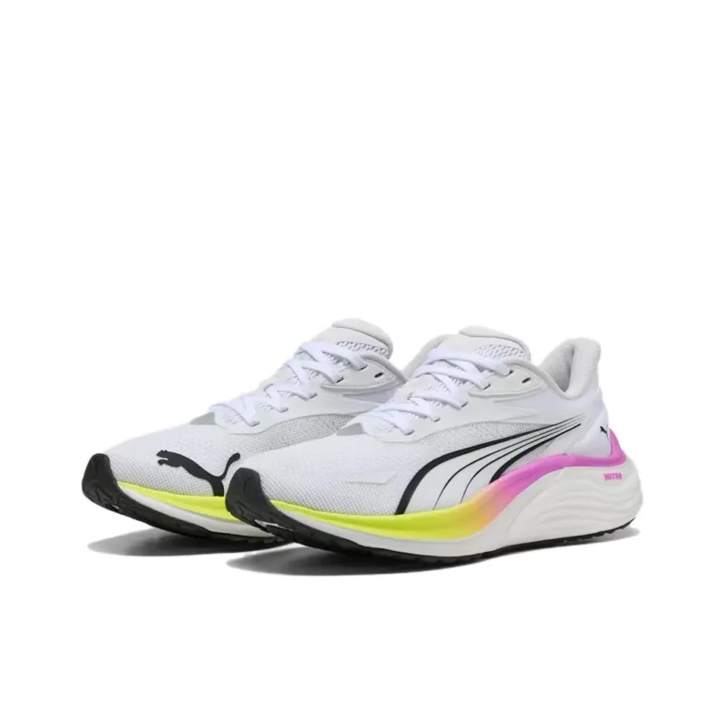 PUMA Electrify Nitro 4 Anti Slip Wear Resistant Low Top Running Shoes Women's White-2