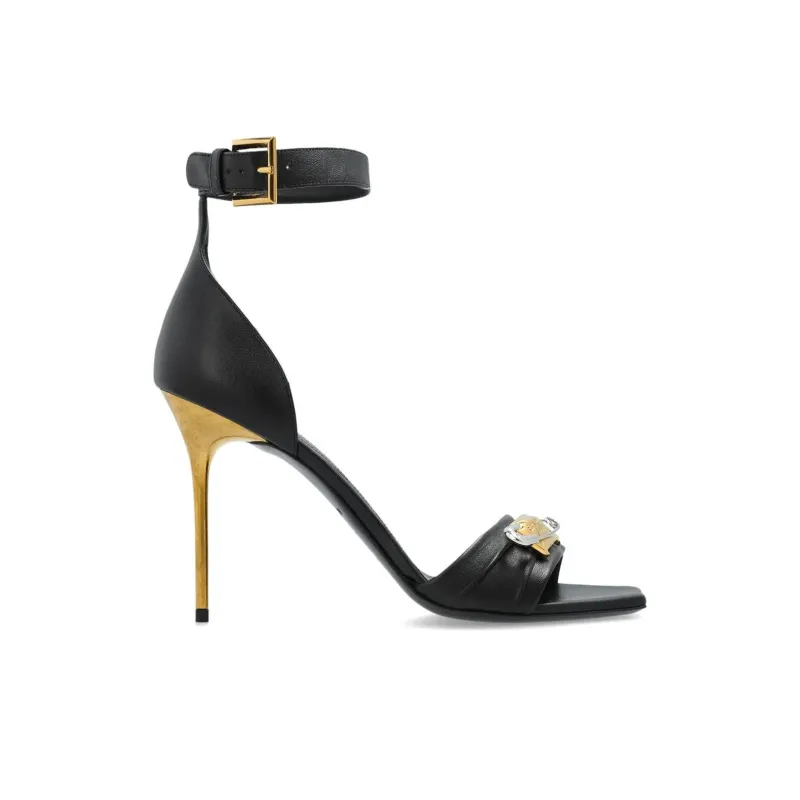 BALMAIN 110mm Leather Sandals Women's-1