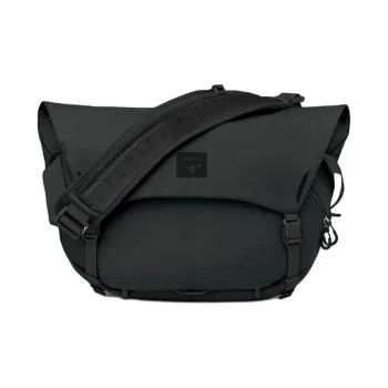 OSPREY Nylon Crossbody Bag, Shoulder Bag Unisex Black
