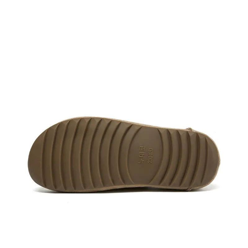 La Chapelle Comfortable Super Soft Fully Enclosed Home Shoes Minimalist Style Rebound Casual Single Shoes Women's Khaki-6