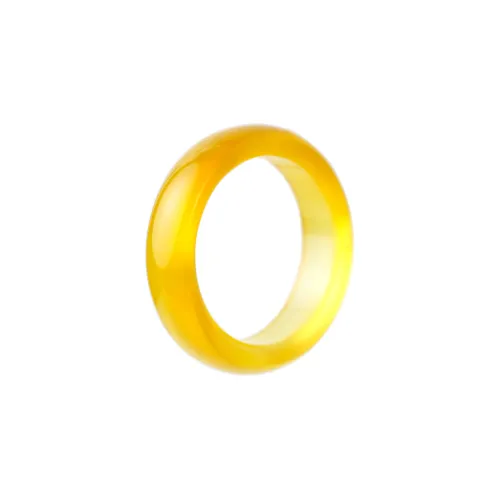 Clear Snow Chalcedony Rings Women's
