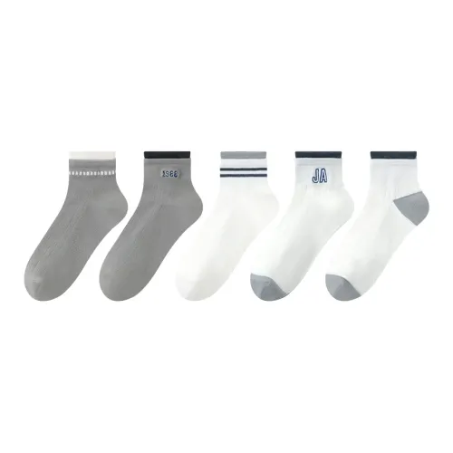 MIIOW Mid Calf Socks Men's 5 Pack