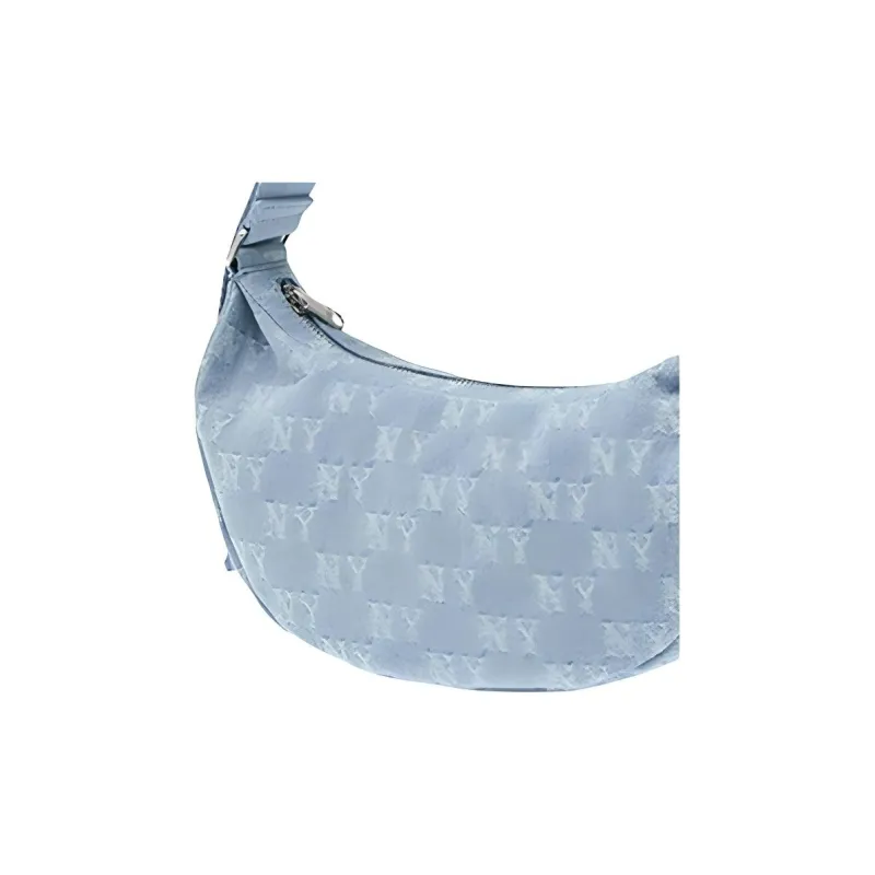 MLB Denim Shoulder Bag Unisex Blue-4
