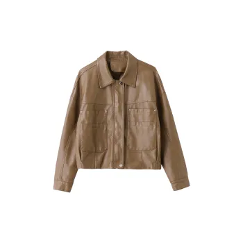 Yi Mengyuan Leather Jackets Coats Women's