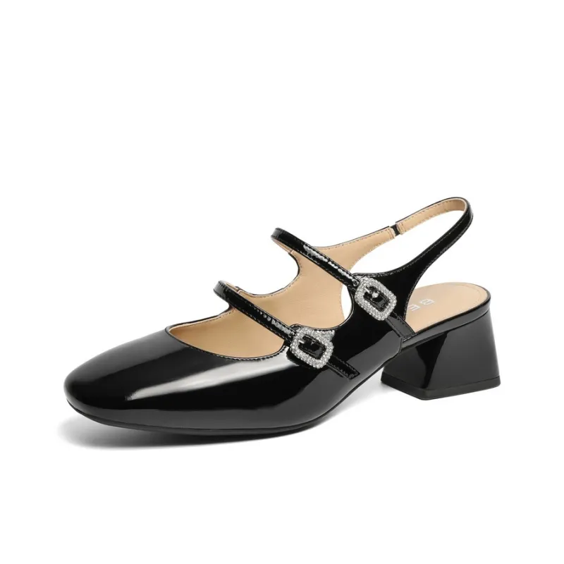 BELLE Block Heel High Heels Women's-5