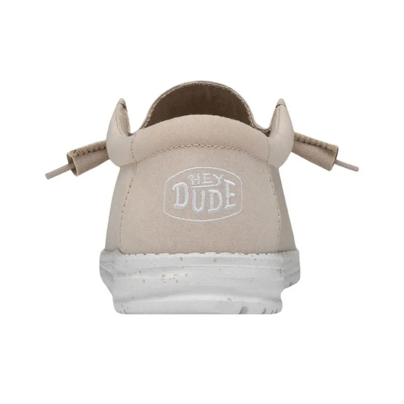 Hey Dude Wally Slub Natural Canvas-4