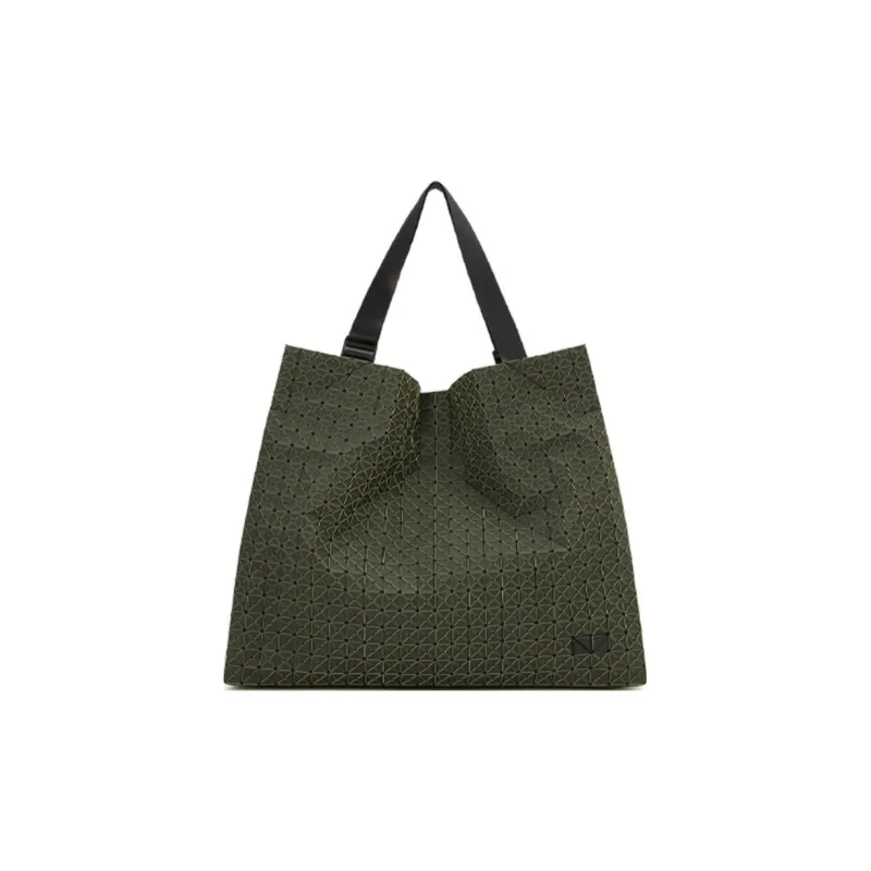 ISSEY MIYAKE Cotton Tote Bag Shopping Bag Shoulder Bags Unisex Yellow Green-0