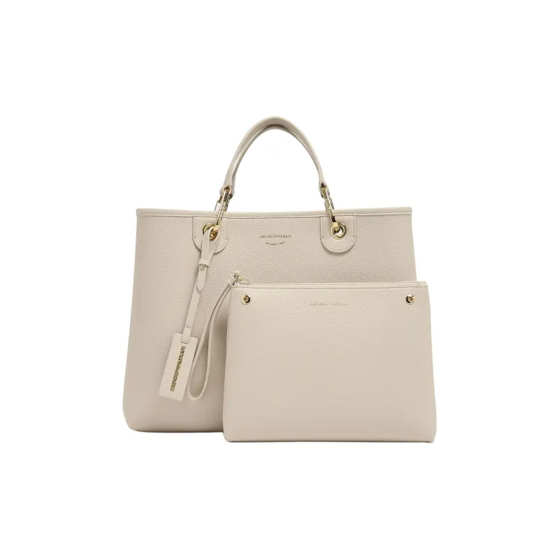 EMPORIO ARMANI PVC Shoulder Bag, Crossbody Bag, Handbag Women's Beige-1