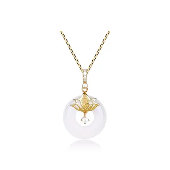 CHINA GOLD Agate Necklaces Women's