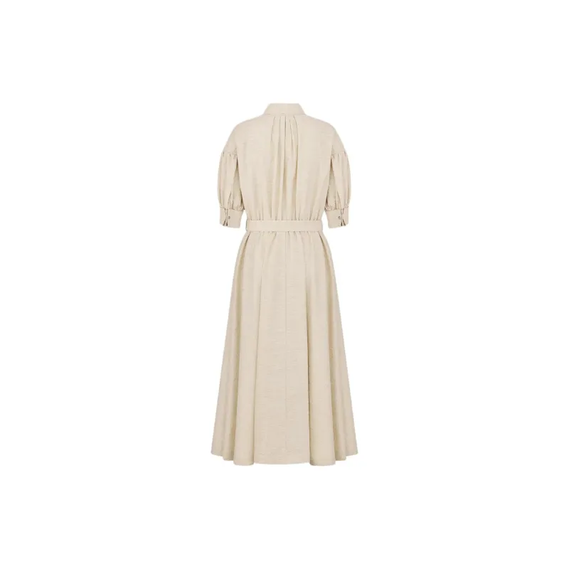 DIOR SS25 Short Sleeved Dresses Women's Beige-1