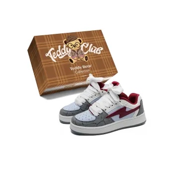 Teddy Bear Collection Coverage Slip Resistant And Abrasion Resistant Low Top Skateboard Shoes Unisex
