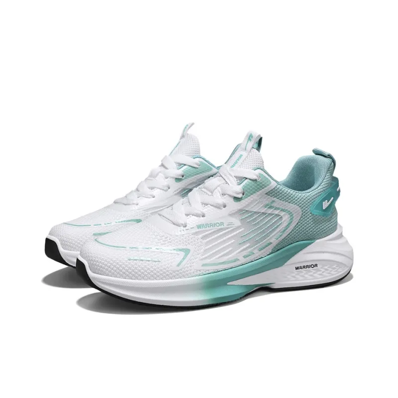 WARRIOR Running Shoes Men Low Top White/Green/Orange/Black-15