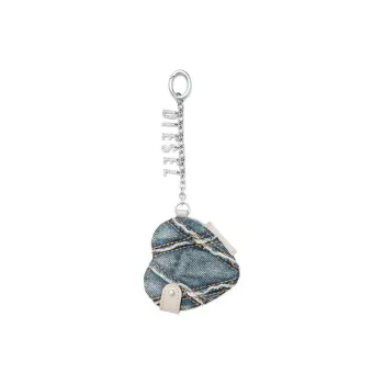 DIESEL Heart shape Mirror Keychain
