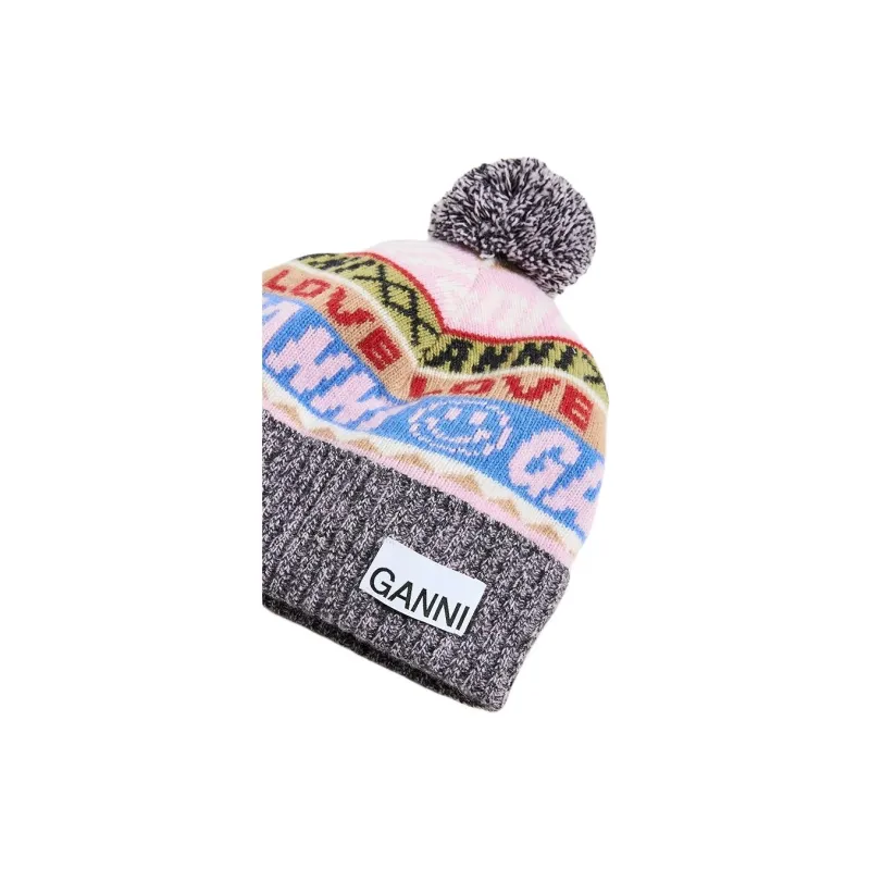 GANNI Graphic Beanie-2