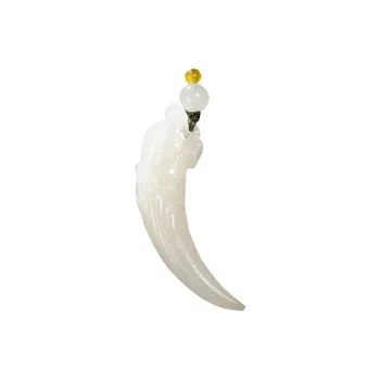 Jade Said Pendants Pale Greenish White Jade Unisex
