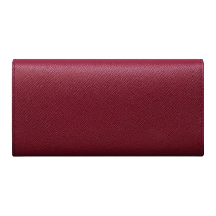 CARTIER C De Cartier Collection Calfskin Wallet Women's Cherry Red-1